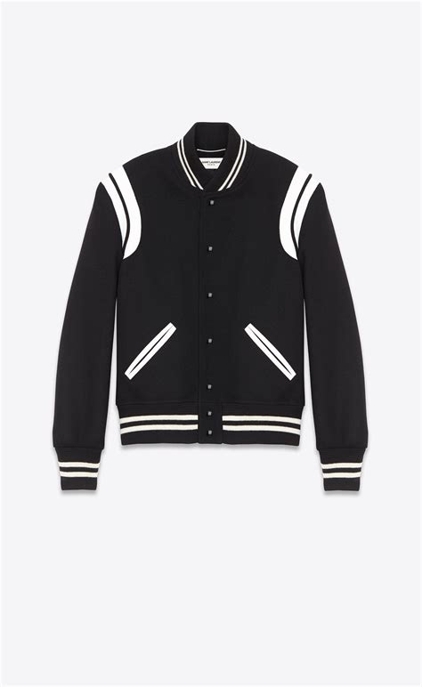 ysl teddy jacket grey|YSL teddy jackets for men.